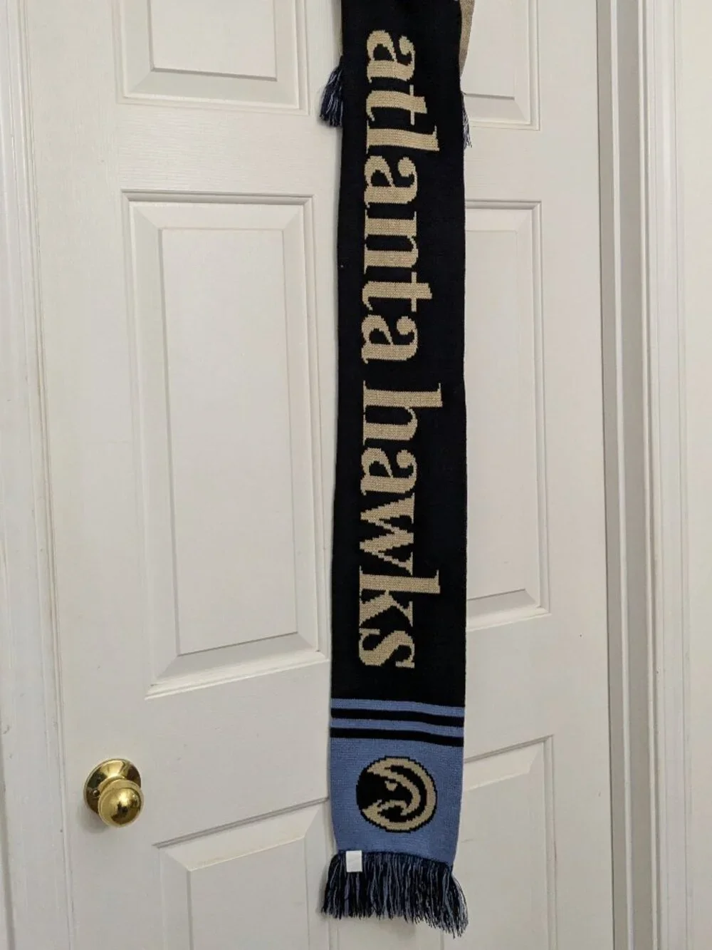 Atlanta Hawks NBA Basketball Soccer Scarf SGA Black Blue Georgia Natural Gas